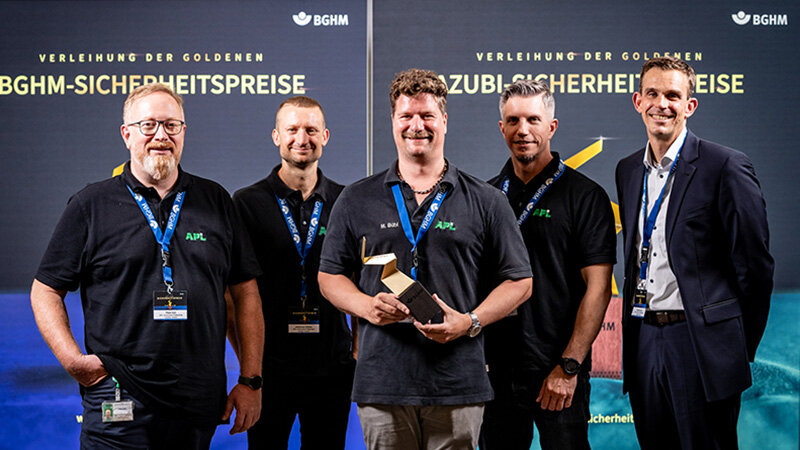 Goldener BGHM-Sicherheitspreis für die APL Automobil-Prüftechnik GmbH